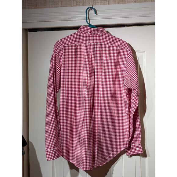 Ralph Lauren Classic Fit Red Gingham Check Cotton Button Down Shirt Mens Size L - Picture 9 of 10